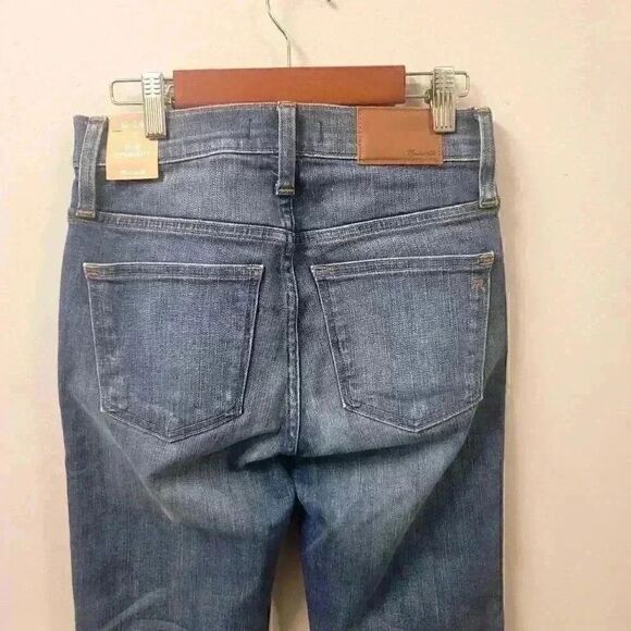 Madewell Slim Straight Distressed Jeans Size 24 - Picture 14 of 15